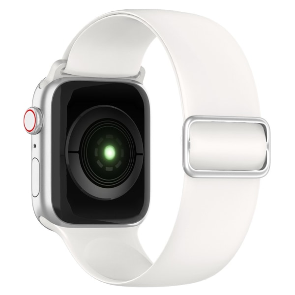 Elastisk Silikone Armbånd Apple Watch 42/44/45/49 mm Hvid