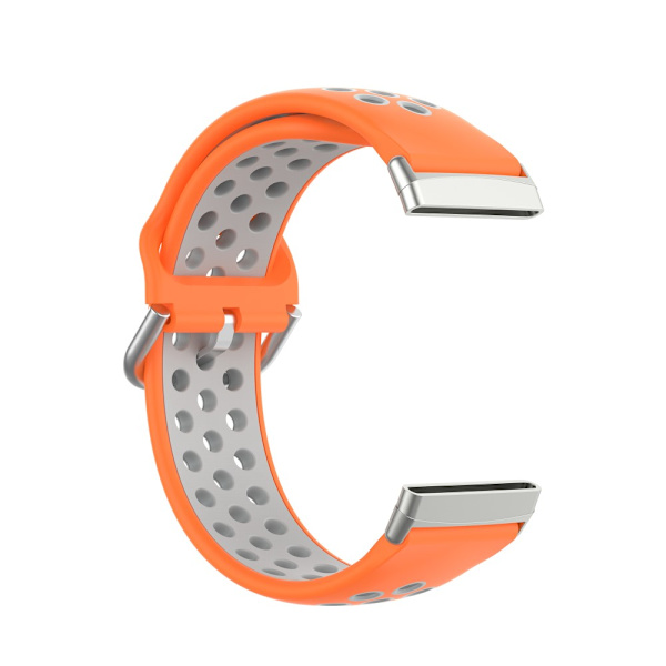 Fitbit Versa 3/Sense urheiluranneke Oranssi/Harmaa