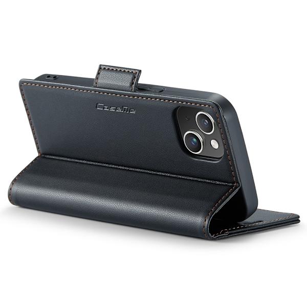 CaseMe Slim Plånboksfodral RFID-skydd iPhone 15 Svart