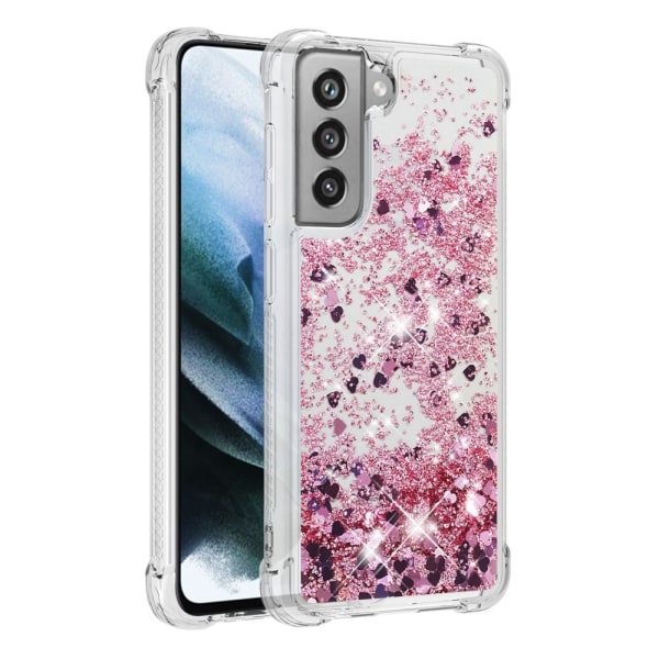 Glitter Bling TPU Case Samsung Galaxy S21 FE Roséguld