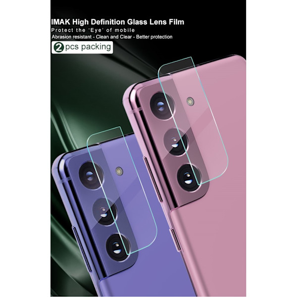 IMAK 2-pak hærdet glas linsebeskyttelse Galaxy S21