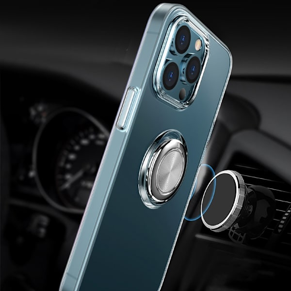 Etui med Ringholder til iPhone 13 Pro Transparent