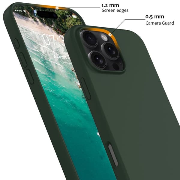 MagSafe silikonecover iPhone 16 Pro Max Mørkegrøn