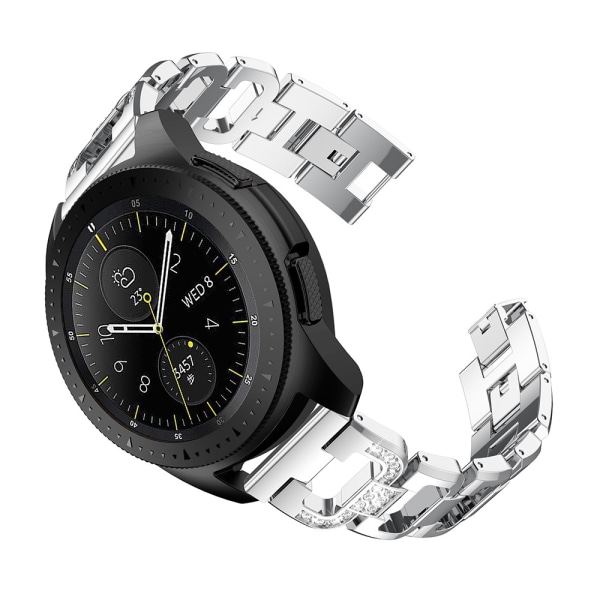 Rhinestone Metallarmband Galaxy Watch 42mm Silver