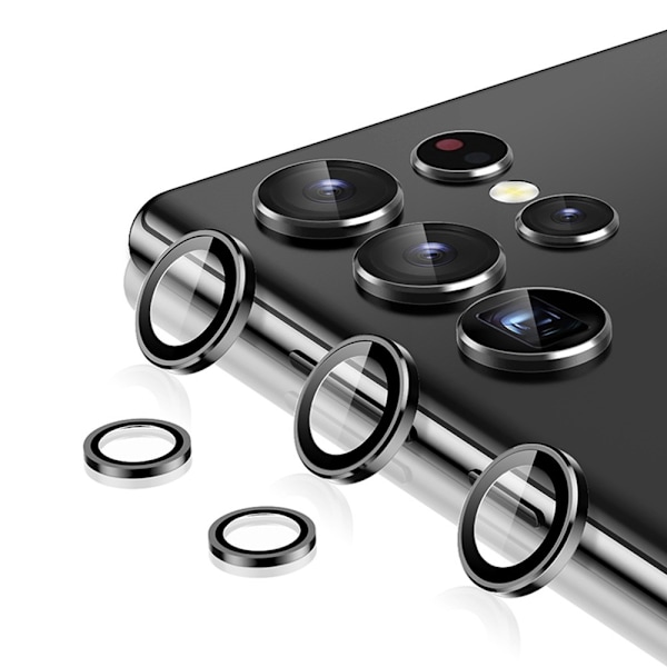Enkay Kamerabeskyttelse Samsung Galaxy S22 Ultra Hærdet Glas Sort