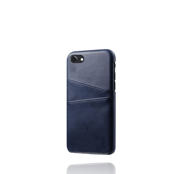 Läderskal Med Kortfack iPhone 7/8/SE Blå