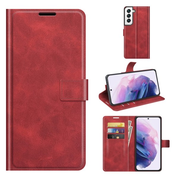 Leather Wallet Samsung Galaxy S22 Plus Red