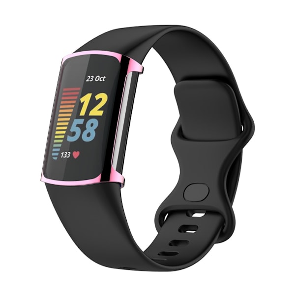 Heltäckande TPU Skal Fitbit Charge 5 Rosa