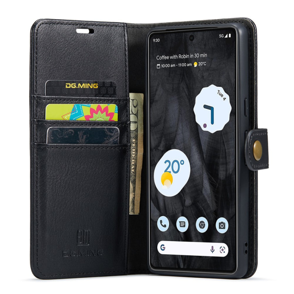 DG.MING 2-in-1 Magnet Wallet Google Pixel 8 Pro Black