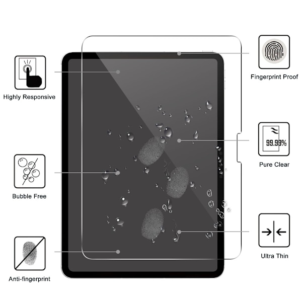 iPad Pro 11 5th Gen (2024) Skärmskydd Härdat Glas 0.3mm