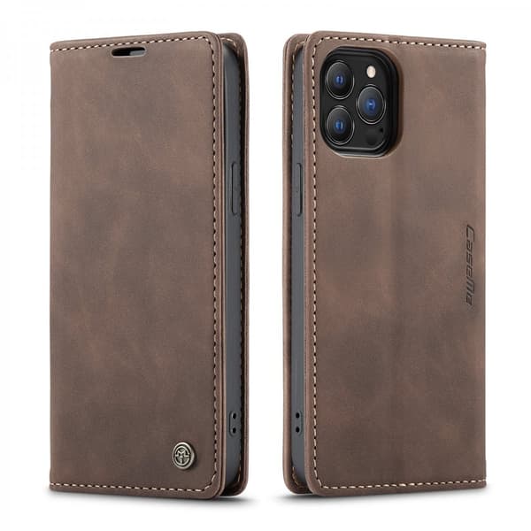 CaseMe Slim Plånboksfodral iPhone 13 Pro Max Brun