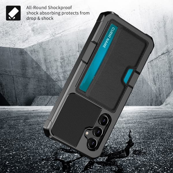 Armor Card Case Galaxy S24 Svart