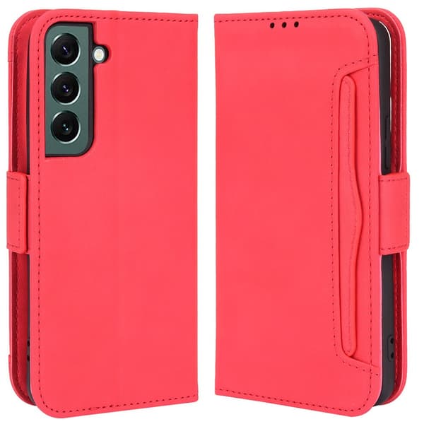 Multi Slot Pungetui Samsung Galaxy S22 Plus Rød