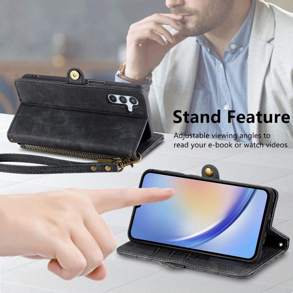 Lynlås Pung Etui Samsung Galaxy A14 Sort