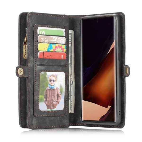 CaseMe-lompakkokotelo, monipaikkainen Galaxy Note 20 Ultra Black