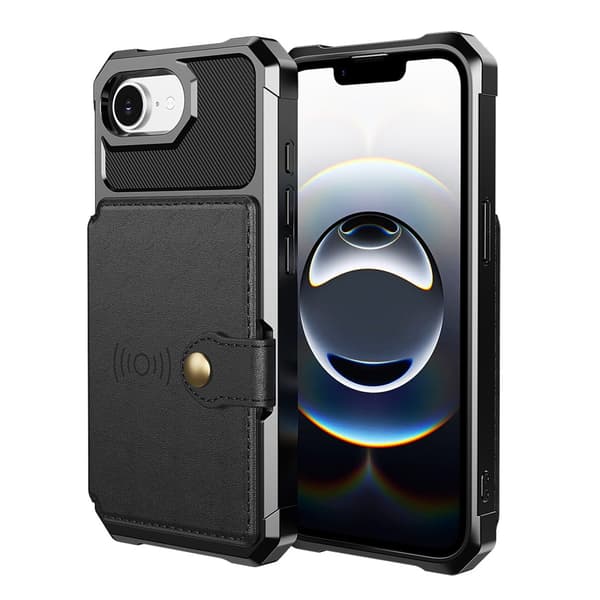 Multi-Slot Case iPhone 16e Svart
