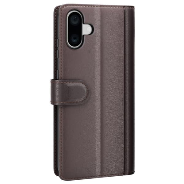 Aito nahkakotelo iPhone 16 Plus Ruskea