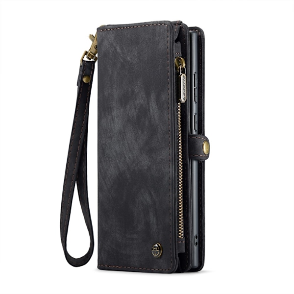 CaseMe Multi-Slot 2-in-1 Lompakko Kotelo Galaxy S25 Ultra Musta