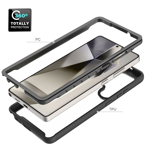 Allround Cover Skal Samsung Galaxy S25 Ultra Svart