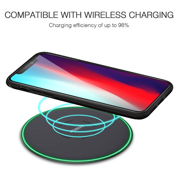 ESR Slim Soft Skal iPhone XS Max Marmor Sort