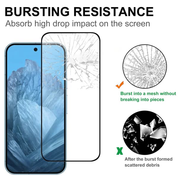 Täyspeittävä Temperoitu Lasinen Näytönsuoja Google Pixel 9 Pro