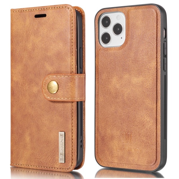 DG.MING 2-i-1 Magnet Pung iPhone 13 Pro Max Cognac