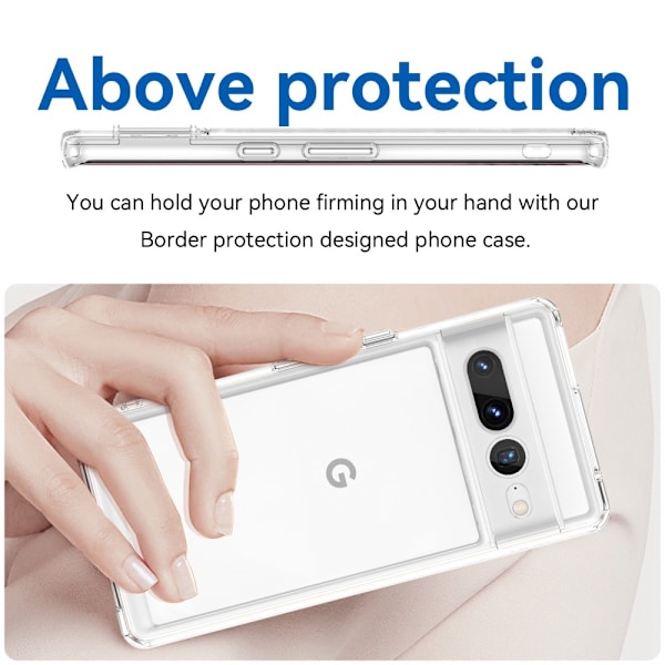 Hybridi Edge Case Google Pixel 7 Pro Transparent