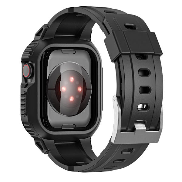 Apple Watch 38/40/41 mm Stødsikkert Cover + Rem Sort