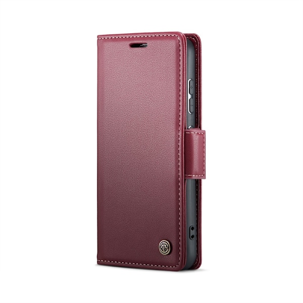 CaseMe Slim Wallet Case RFID-beskyttelse Samsung Galaxy S25 Rød