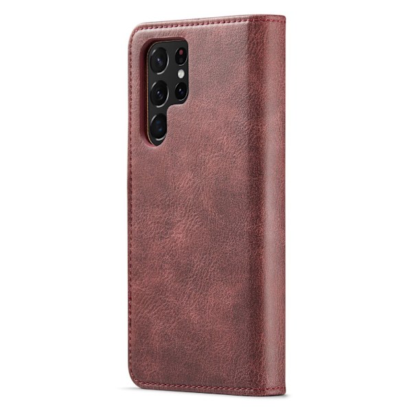 DG.MING 2-in-1 Magnet Wallet Samsung Galaxy S25 Ultra Red