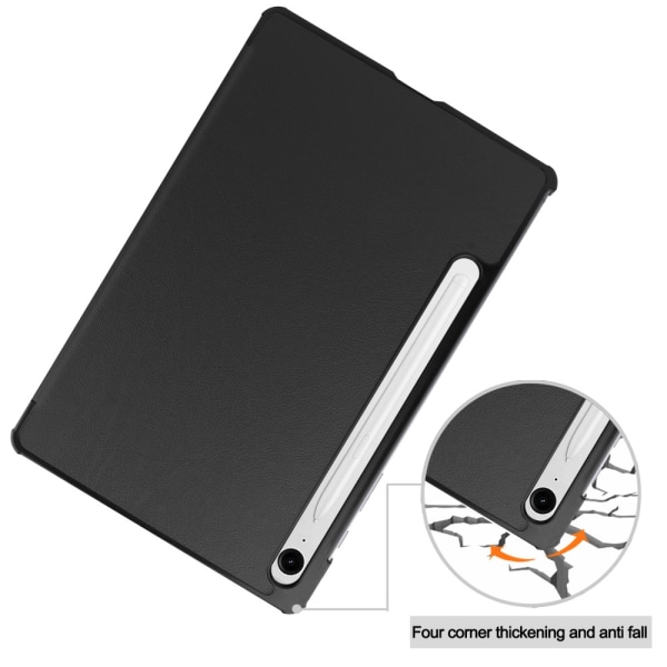 Samsung Galaxy Tab S9 FE Etui Tri-fold Sort