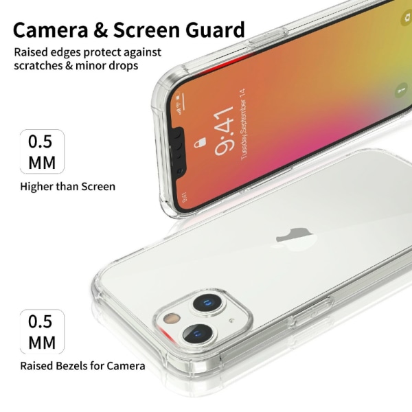 Stöttåligt TPU Skal iPhone 13 Pro Transparent