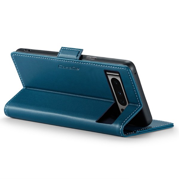 CaseMe Slim Plånboksfodral RFID-skydd Google Pixel 8 Pro Blå