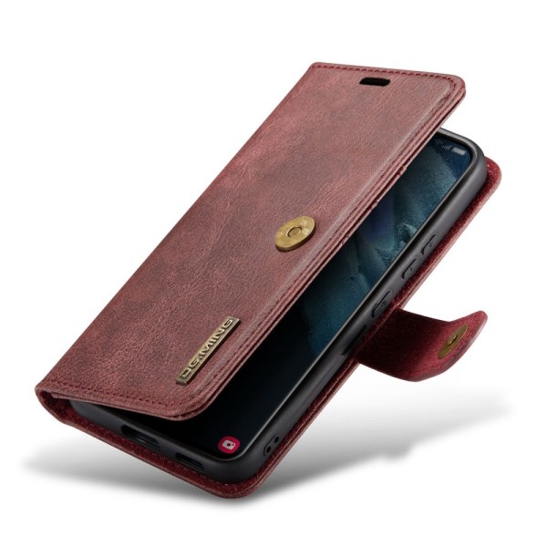 DG.MING 2-in-1 Magnet Wallet Samsung Galaxy S23 Plus Red