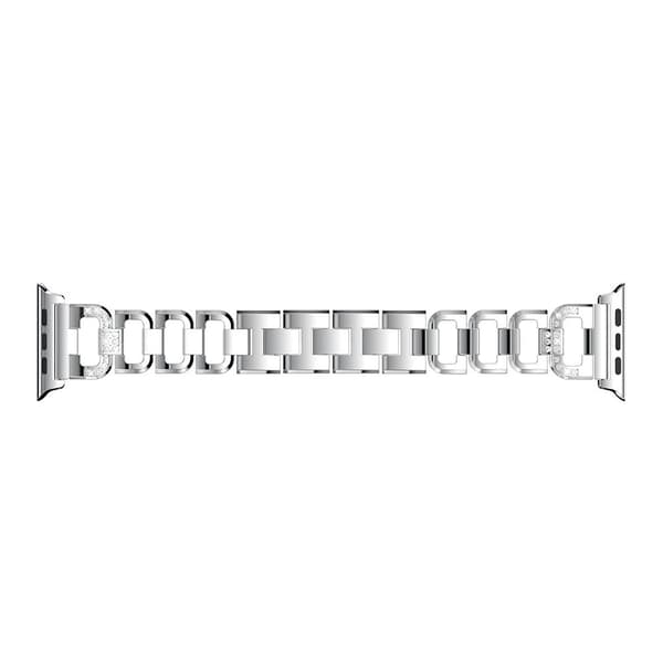 Rhinestone Metallarmband Apple Watch Ultra 2 49mm Silver