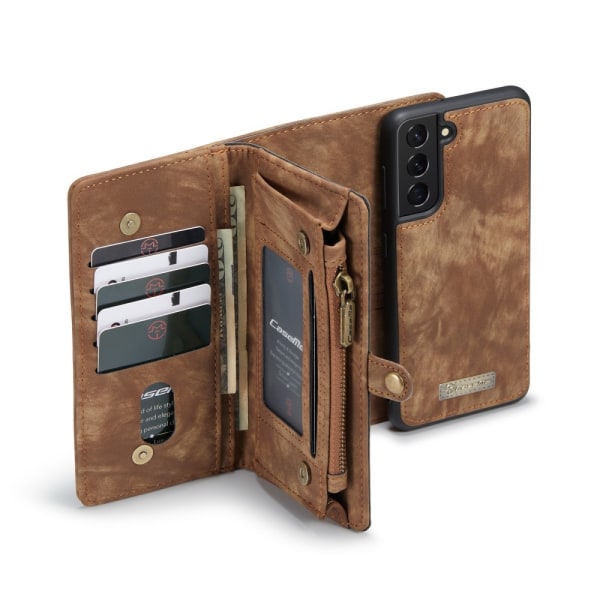 CaseMe Pungetui Galaxy S21 FE Multi-Slot Brun