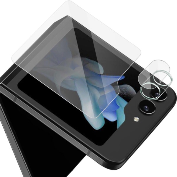 IMAK linsebeskytter i hærdet glas+bagskærmbeskytter Samsung Galaxy Z Flip 5