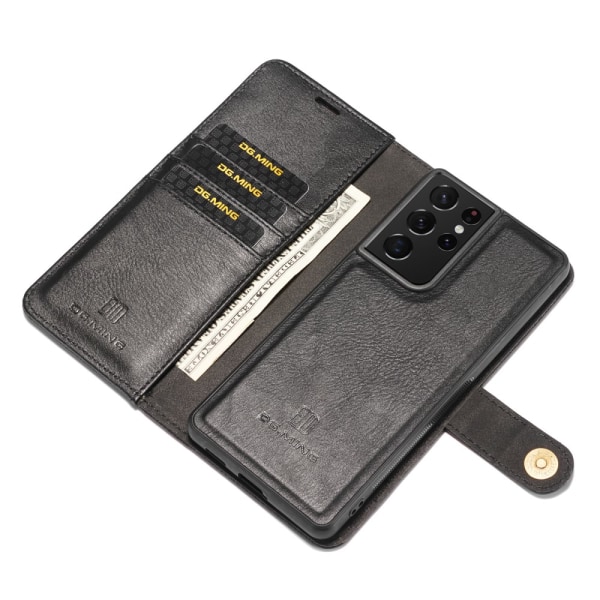 DG.MING 2-in-1 Magnet Wallet Samsung Galaxy S21 Ultra Black