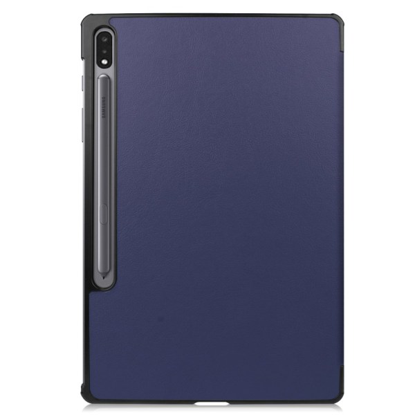 Samsung Galaxy Tab S7 Plus/S8 Plus 12.4 -kotelo, kolminkertainen sininen