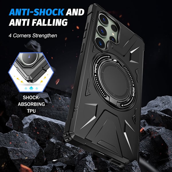 Hybrid Cover Samsung Galaxy S24 Ultra MagSafe Ring Sort