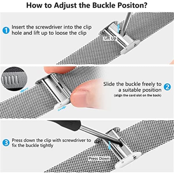 Milanese Mesh Bracelet Samsung Galaxy Watch 6 Classic 43mm Silve