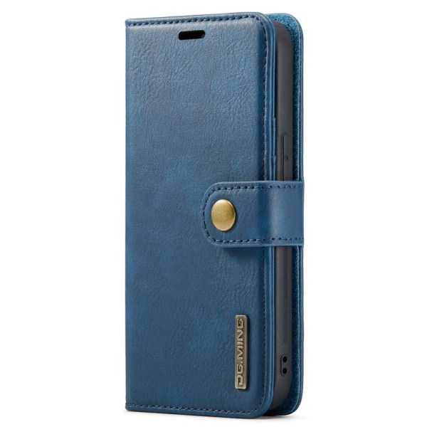 DG.MING 2-in-1 Magnet Wallet iPhone 14 Blue