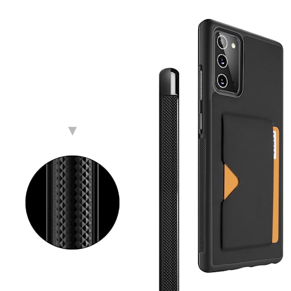 Dux Ducis PoCard Kortlomme Etui Galaxy Note 20 Sort