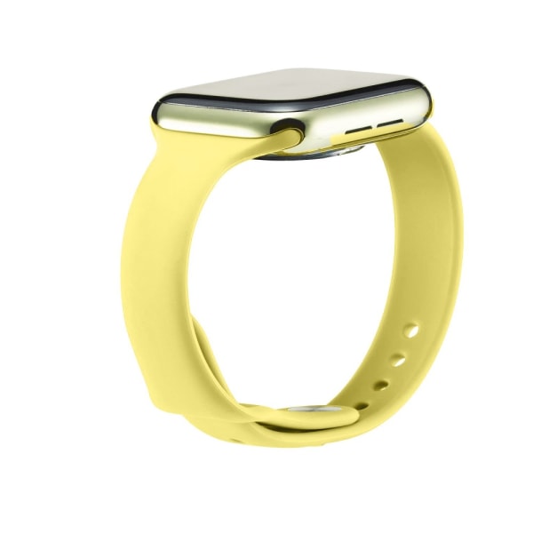Soft Silikonarmband Apple Watch 42/44/45 mm Gul