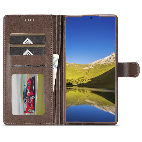 LC.IMEEKE Pungetui Samsung Galaxy S24 Ultra Brun