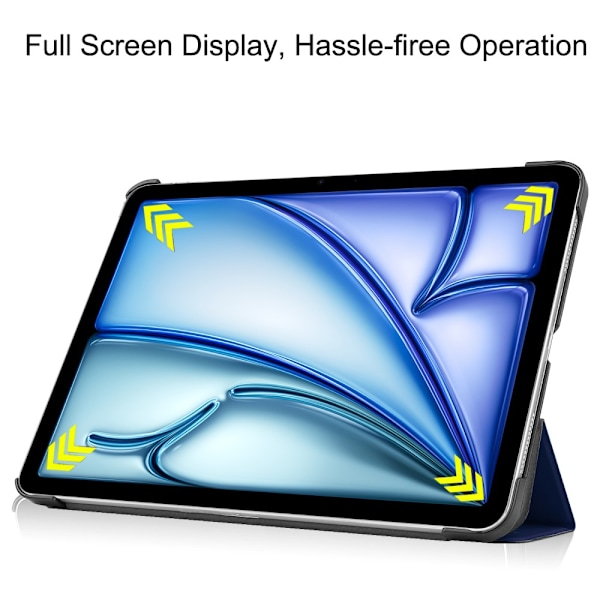 iPad Air 13 1. generation (2024) Etui Tri-fold Mørkeblå
