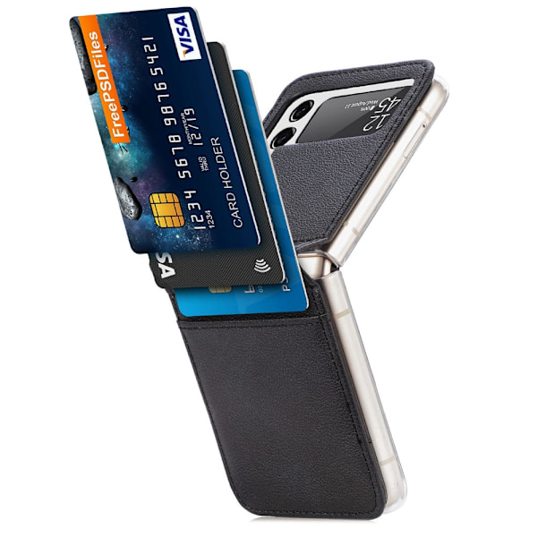 Slim Card Wallet Samsung Galaxy Z Flip 4 Svart