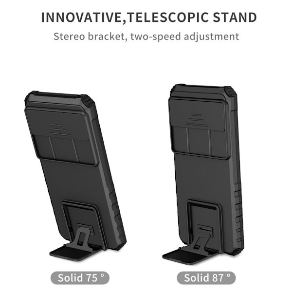Kickstand Skal Google Pixel 8 Kameraskydd Svart