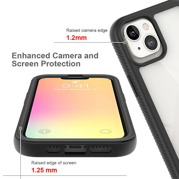 Allround Cover Skal iPhone 13 Sort