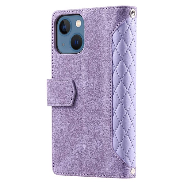 iPhone 14 Lompakko Kotelo Pehmustettu Violetti